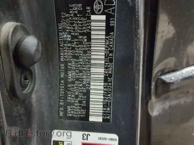 2012 TOYOTA COROLLA - VIN: 2T1BU4EEXCC886315 - Фото 10