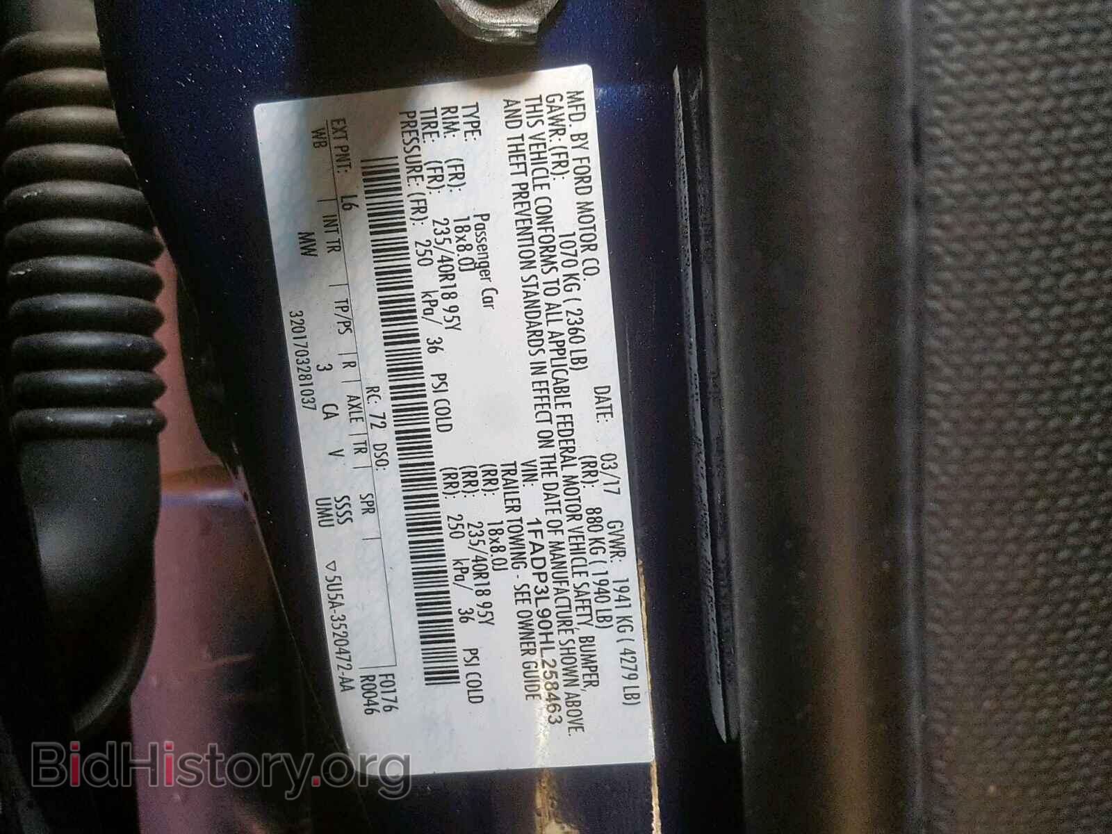 2017 FORD FOCUS - VIN: 1FADP3L90HL258463 - Photo 10
