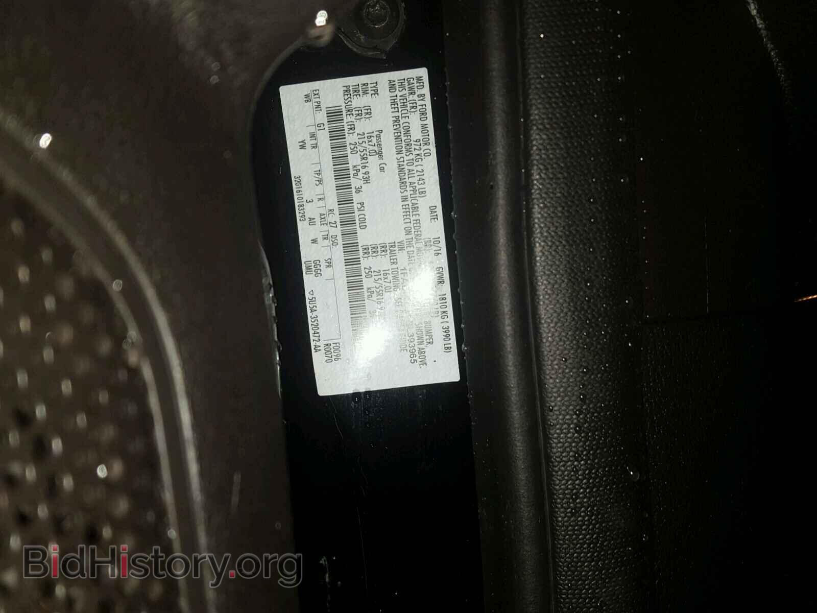 2016 FORD FOCUS - VIN: 1FADP3F21GL393965 - Фото 10