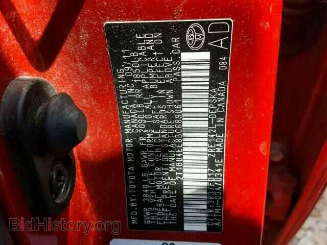 2011 TOYOTA COROLLA - VIN: 2T1BU4EE8BC689061 - Фото 10