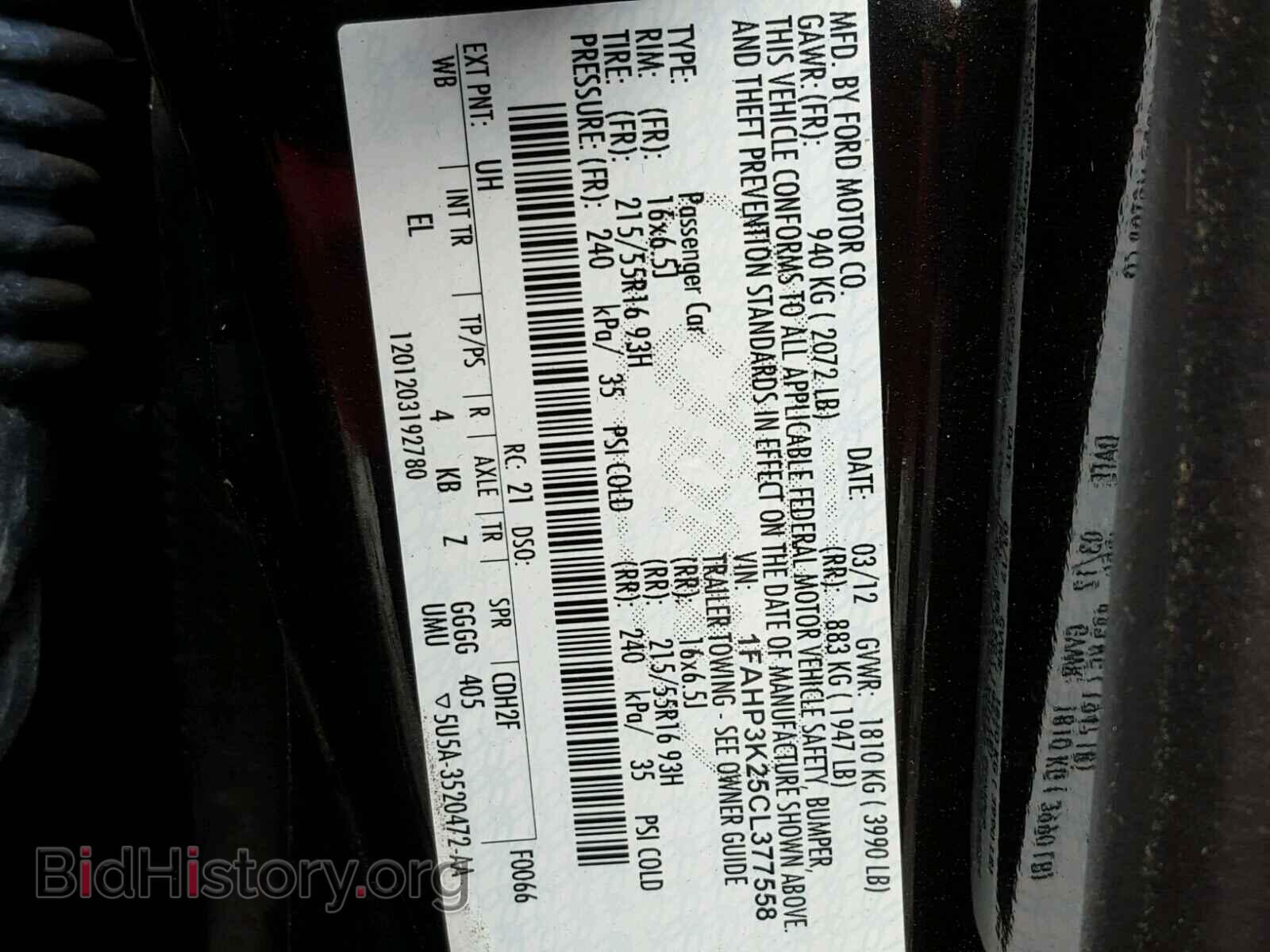 2012 FORD FOCUS - VIN: 1FAHP3K25CL377558 - Photo 10