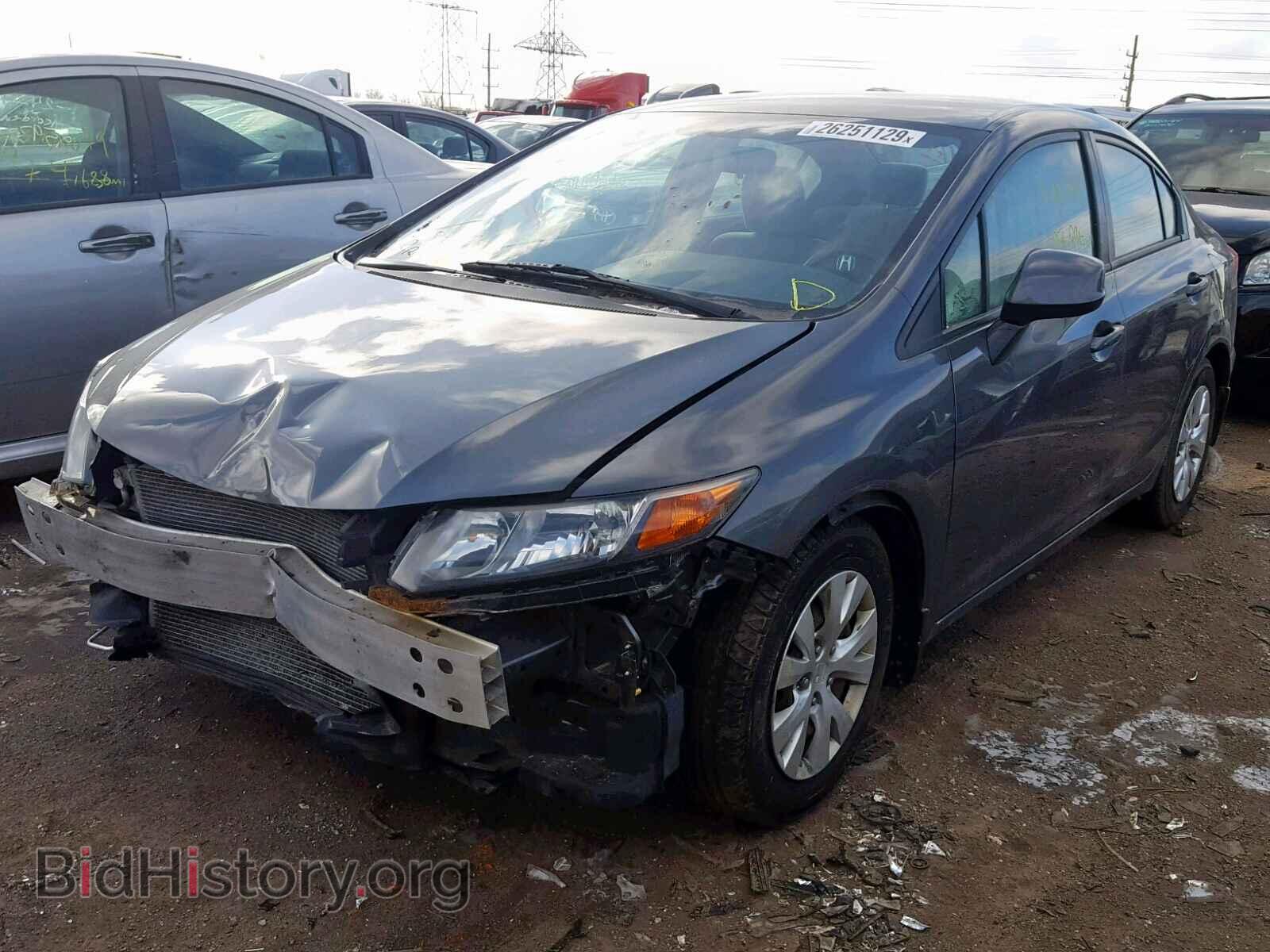 2012 HONDA CIVIC LX - VIN: 19XFB2F53CE021116 - Фото 2