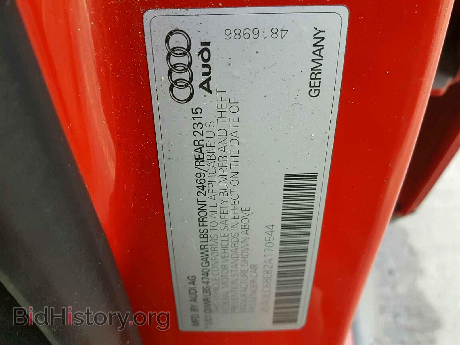 2002 AUDI A4 - VIN: WAULC68E82A170544 - Photo 10