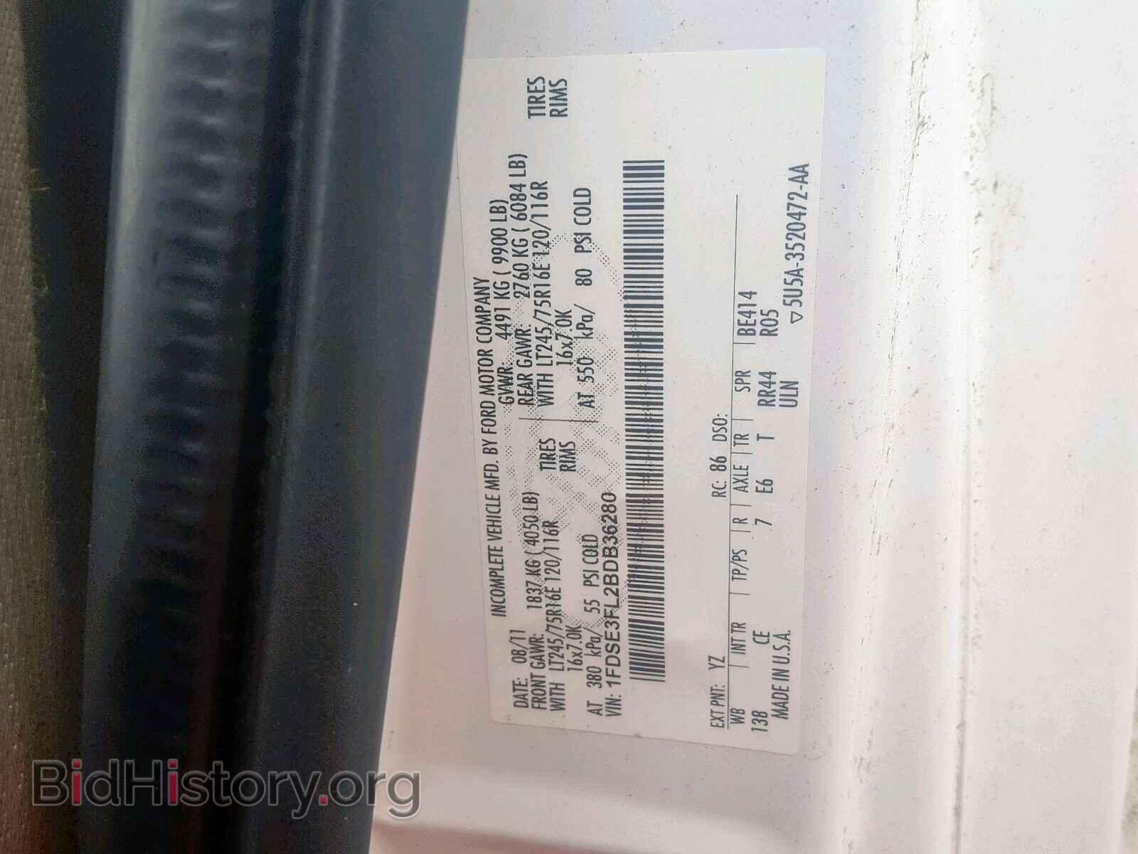 2011 FORD ECONOLINE - VIN: 1FDSE3FL2BDB36280 - Фото 10