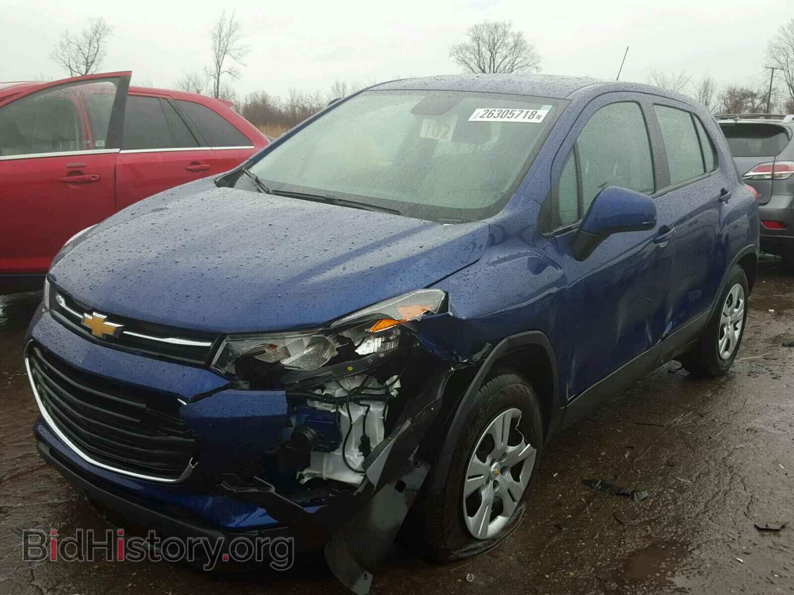 2017 CHEVROLET TRAX - VIN: 3GNCJKSB2HL184884 - Фото 2