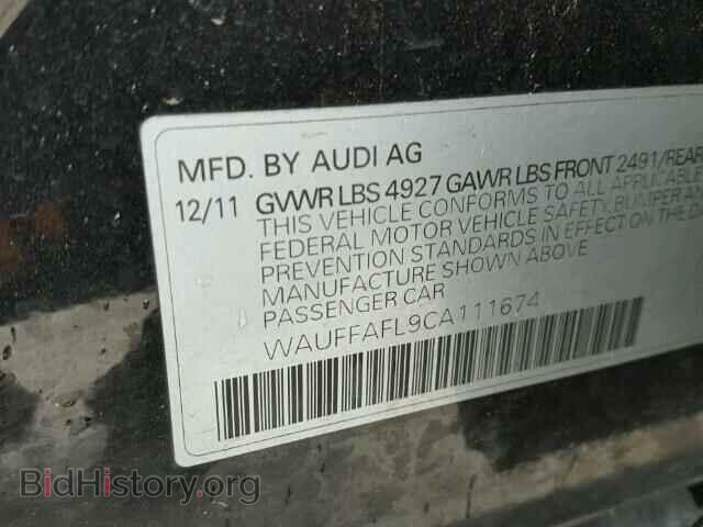2012 AUDI A4 - VIN: WAUFFAFL9CA111674 - Photo 10