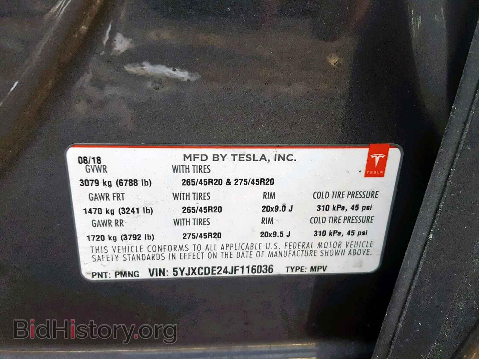 2018 TESLA MODEL X - VIN: 5YJXCDE24JF116036 - Photo 10