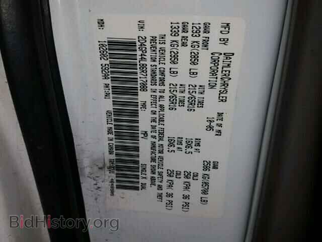 2006 DODGE CARAVAN - VIN: 2D4GP44L86R717088 - Фото 10