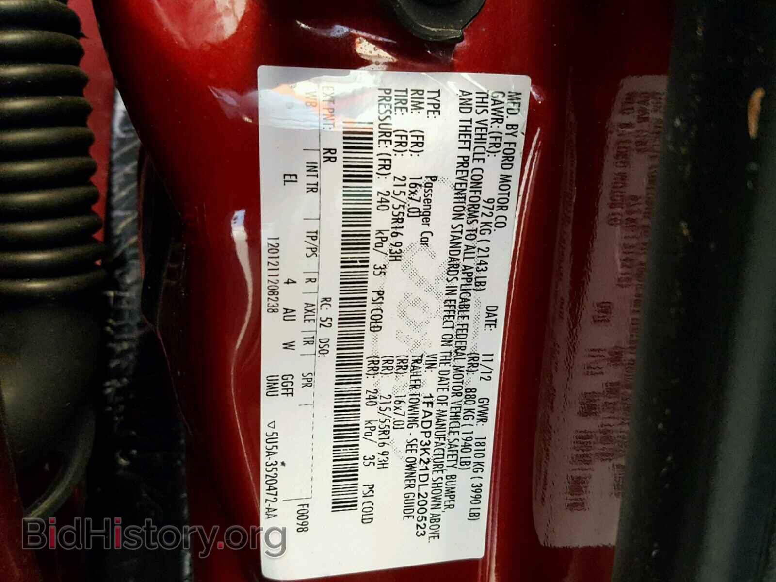 2013 FORD FOCUS - VIN: 1FADP3K21DL200523 - Photo 10