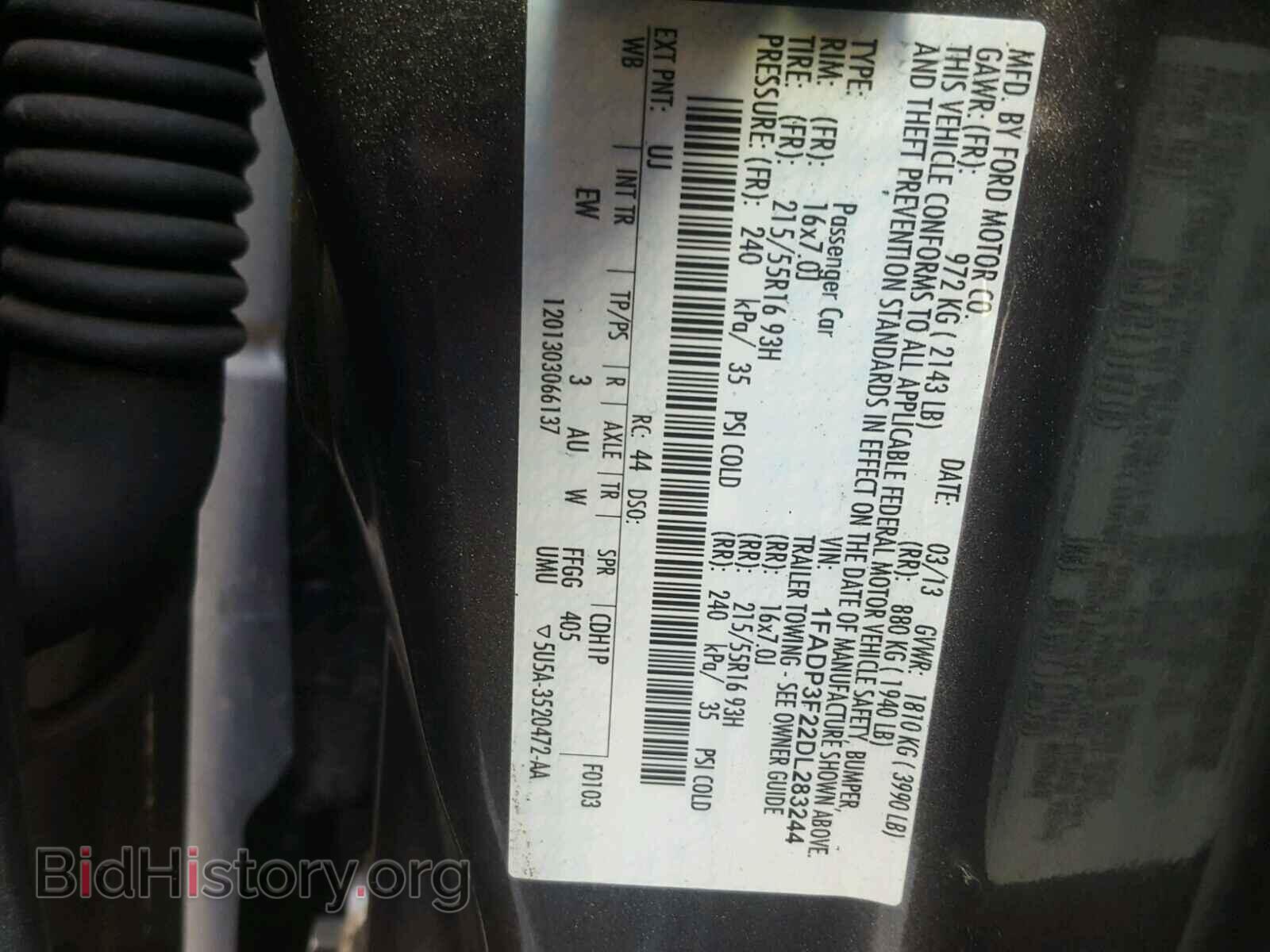 2013 FORD FOCUS - VIN: 1FADP3F22DL283244 - Photo 10