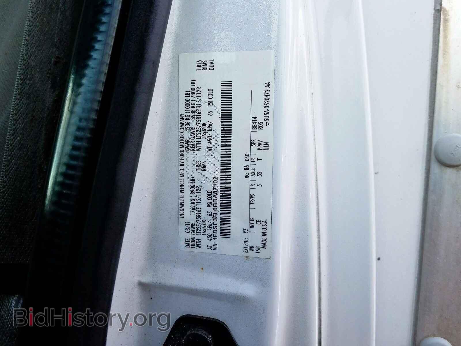 2011 FORD ECONOLINE - VIN: 1FDSE3FL6BDA87102 - Фото 10