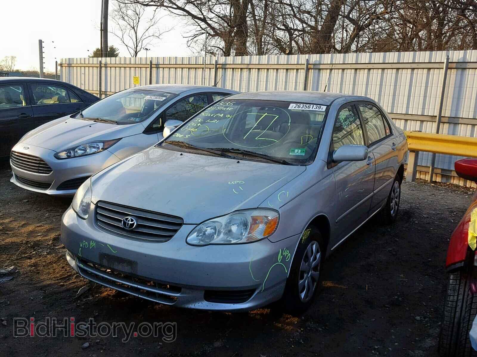 2003 TOYOTA COROLLA - VIN: 2T1BR38E73C124258 - Фото 2