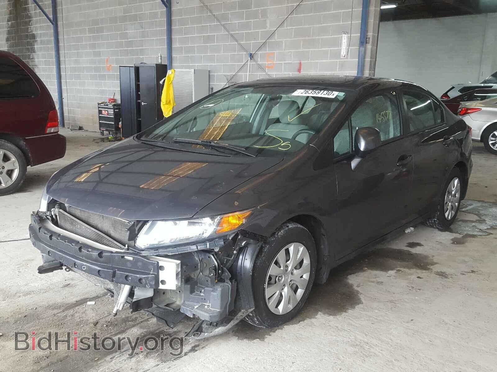 2012 HONDA CIVIC - VIN: 2HGFB2F89CH507428 - Фото 2