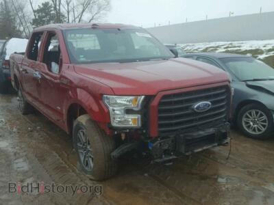 2015 Ford F150 F150 SUPER, burgundy — VIN 1FTEW1EP3FKD14898, Copart