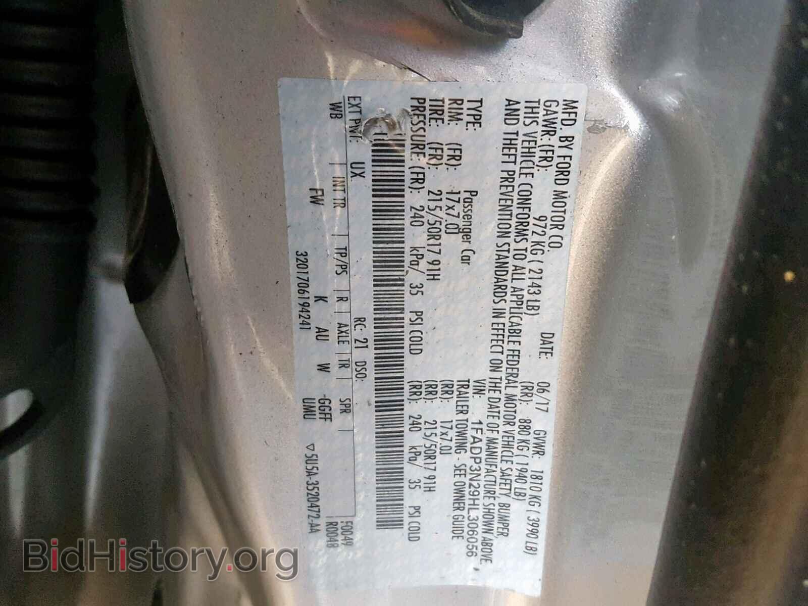 2017 FORD FOCUS - VIN: 1FADP3N29HL306056 - Фото 10