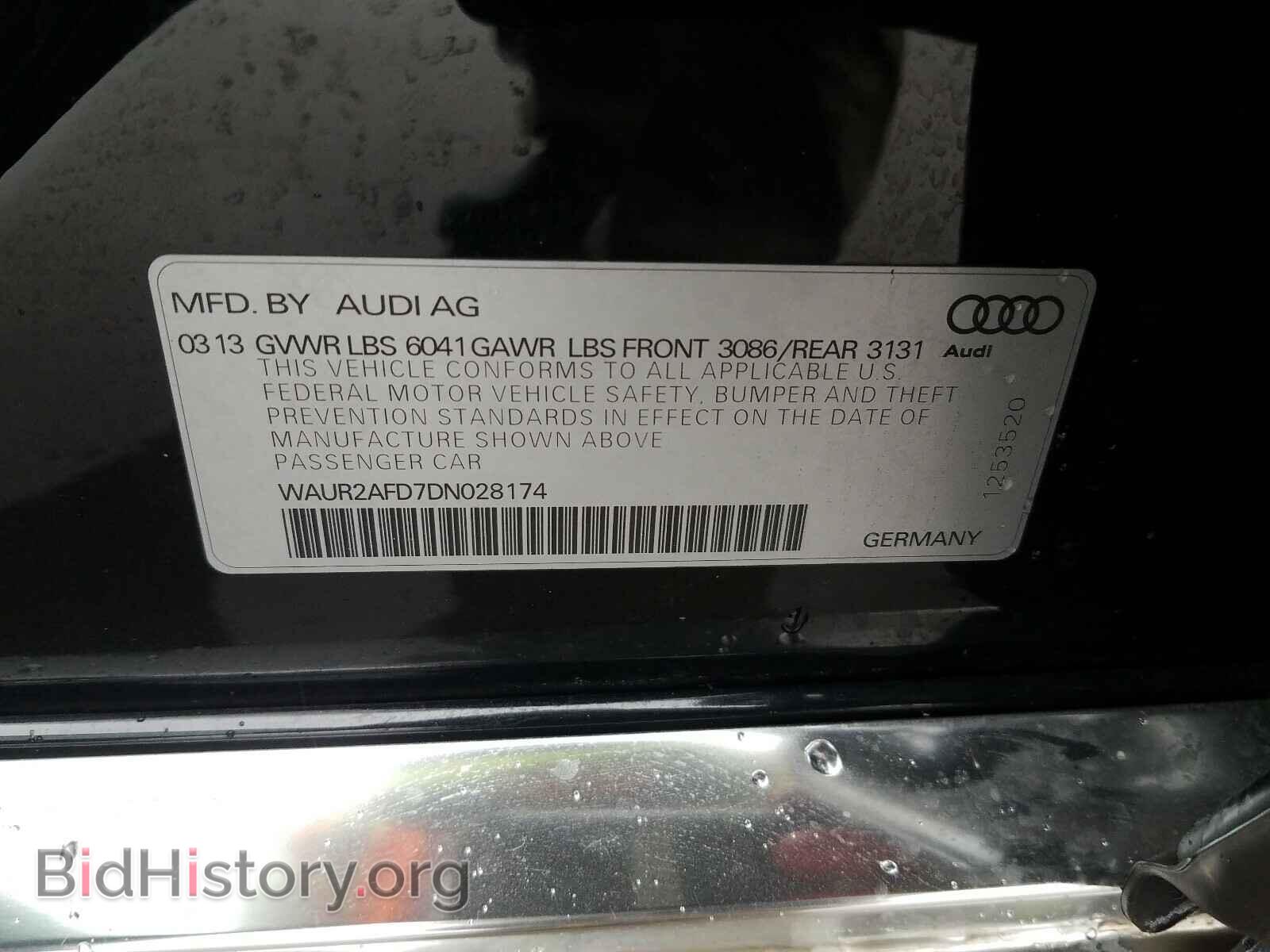 2013 AUDI A8 - VIN: WAUR2AFD7DN028174 - Фото 10