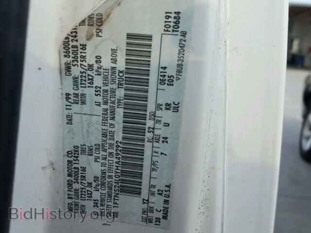 2000 FORD ECONOLINE - VIN: 1FTNS24L0YHA49292 - Photo 10