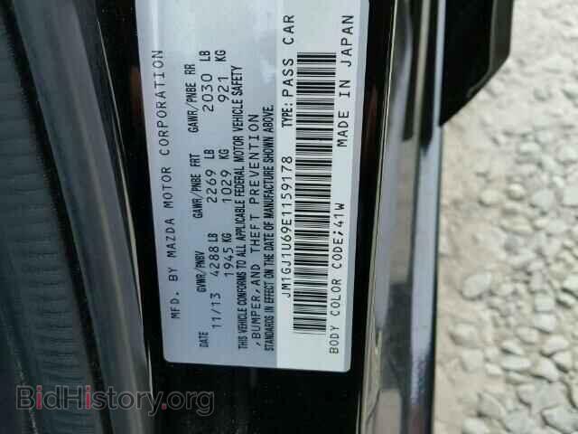 2014 MAZDA 6 - VIN: JM1GJ1U69E1159178 - Фото 10