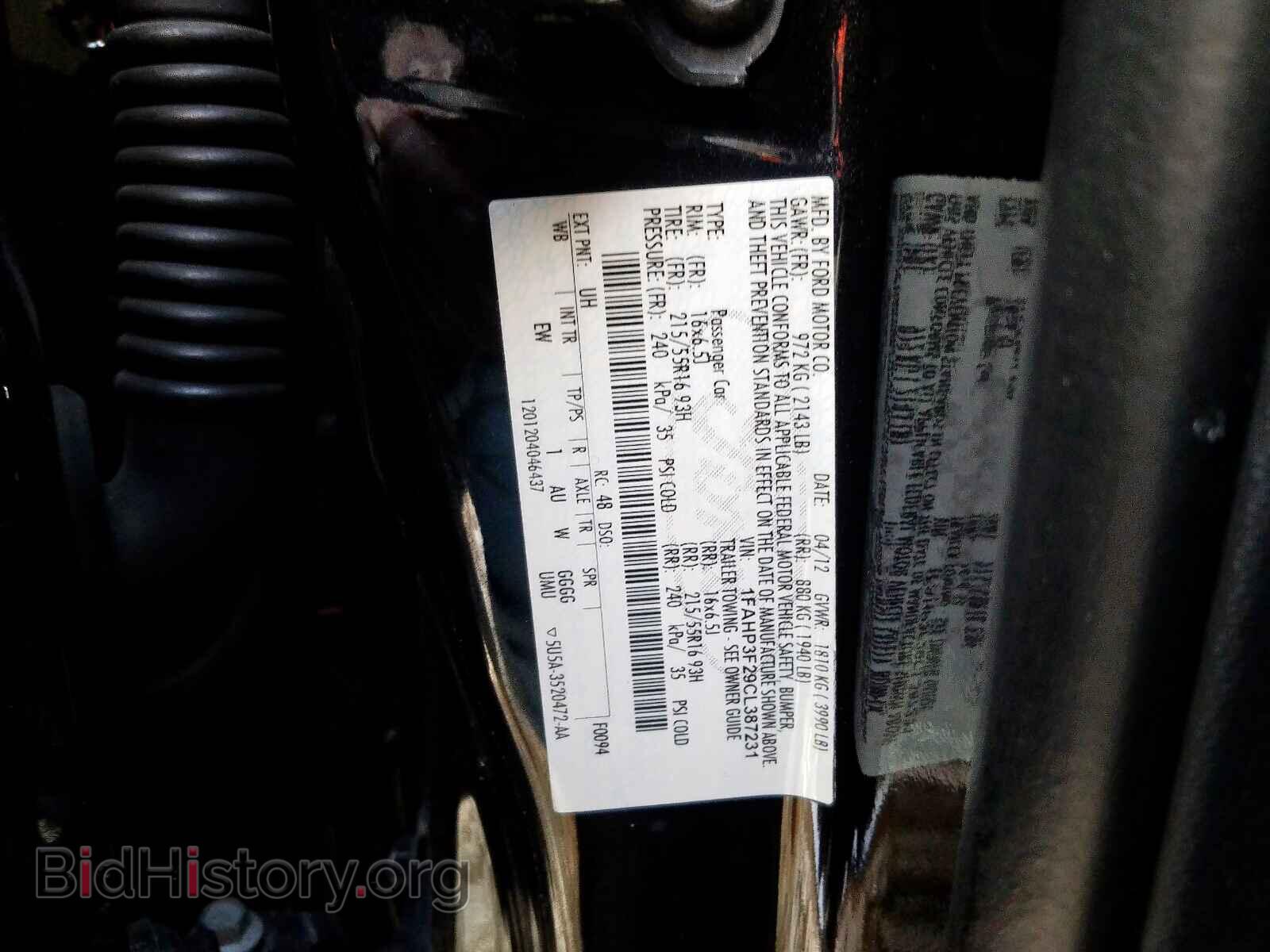 2012 FORD FOCUS SE - VIN: 1FAHP3F29CL387231 - Фото 10