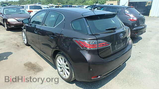 2011 LEXUS CT 200 - VIN: JTHKD5BH6B2037699 - Фото 3
