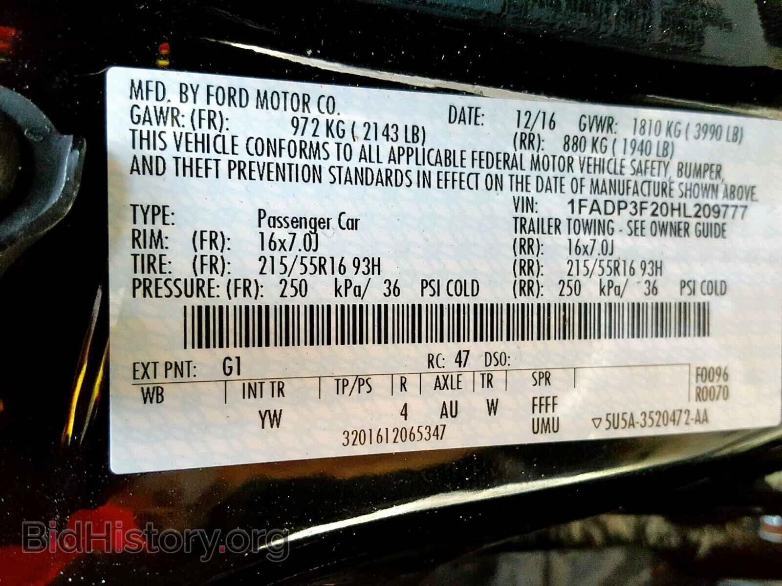 2017 FORD FOCUS SE - VIN: 1FADP3F20HL209777 - Фото 10