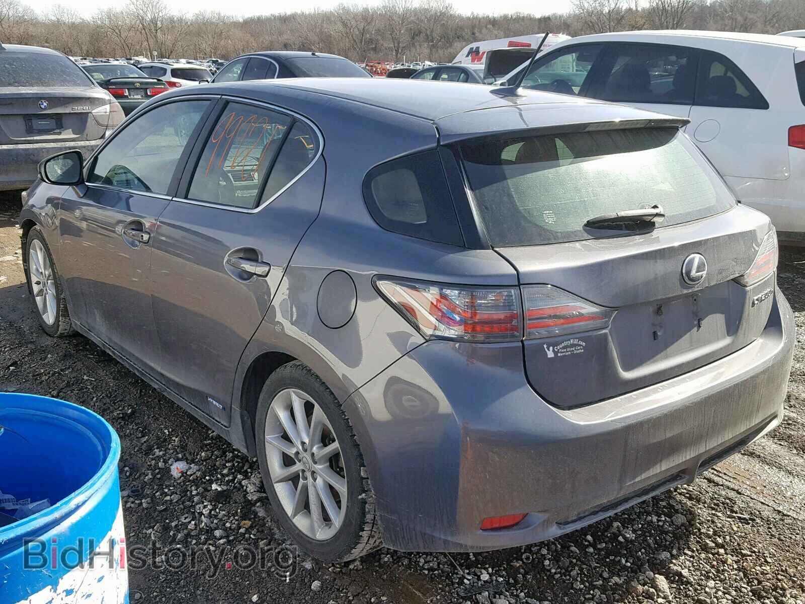2012 LEXUS CT 200 - VIN: JTHKD5BH6C2119630 - Фото 3