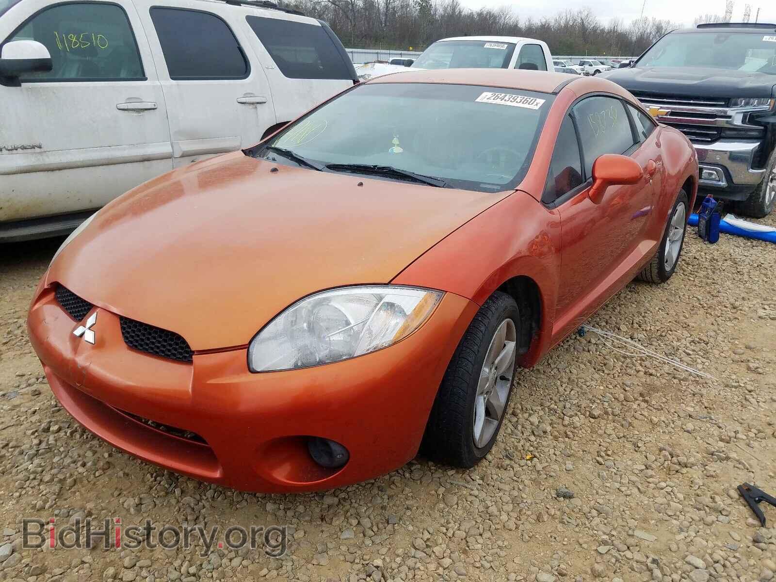 2006 MITSUBISHI ECLIPSE - VIN: 4A3AK24F66E053142 - Фото 2
