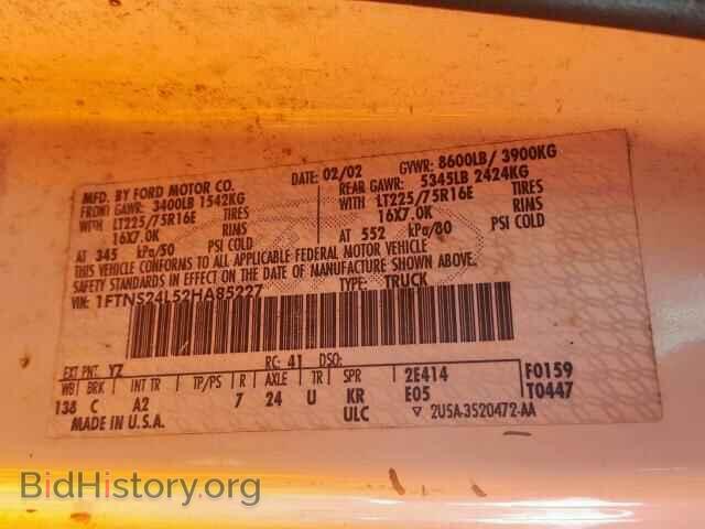 2002 FORD ECONOLINE - VIN: 1FTNS24L52HA85227 - Photo 10