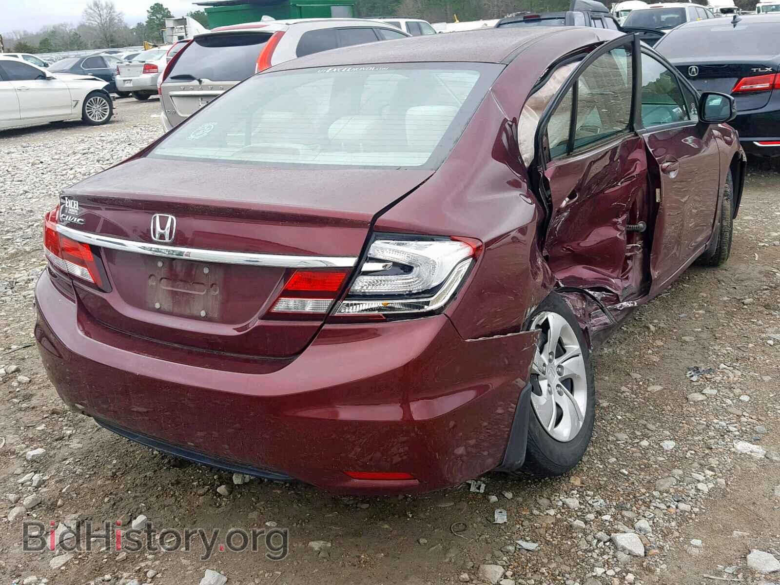 2013 HONDA CIVIC LX - VIN: 2HGFB2F57DH595807 - Фото 4