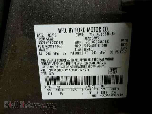 2013 FORD EDGE - VIN: 2FMDK4JC1DBC07170 - Photo 10