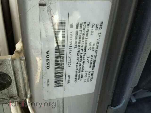 2004 VOLVO S80 - VIN: YV1TS91Z441377305 - Фото 10