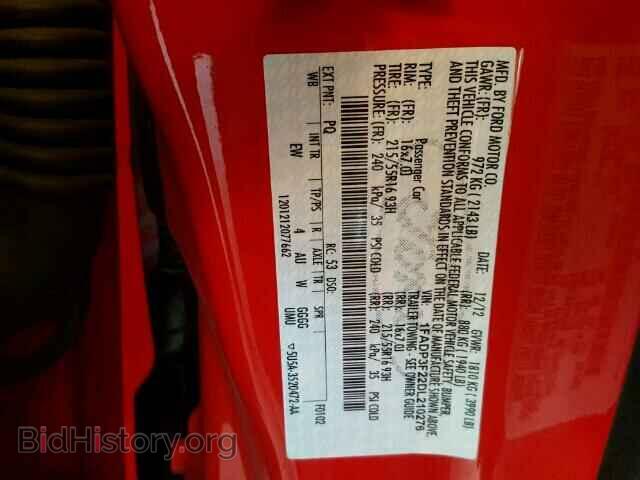 2013 FORD FOCUS - VIN: 1FADP3F22DL210276 - Photo 10