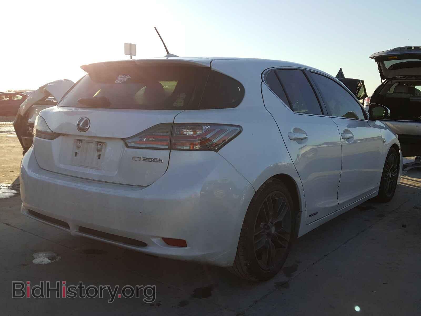 2012 LEXUS CT 200 - VIN: JTHKD5BHXC2060405 - Фото 4