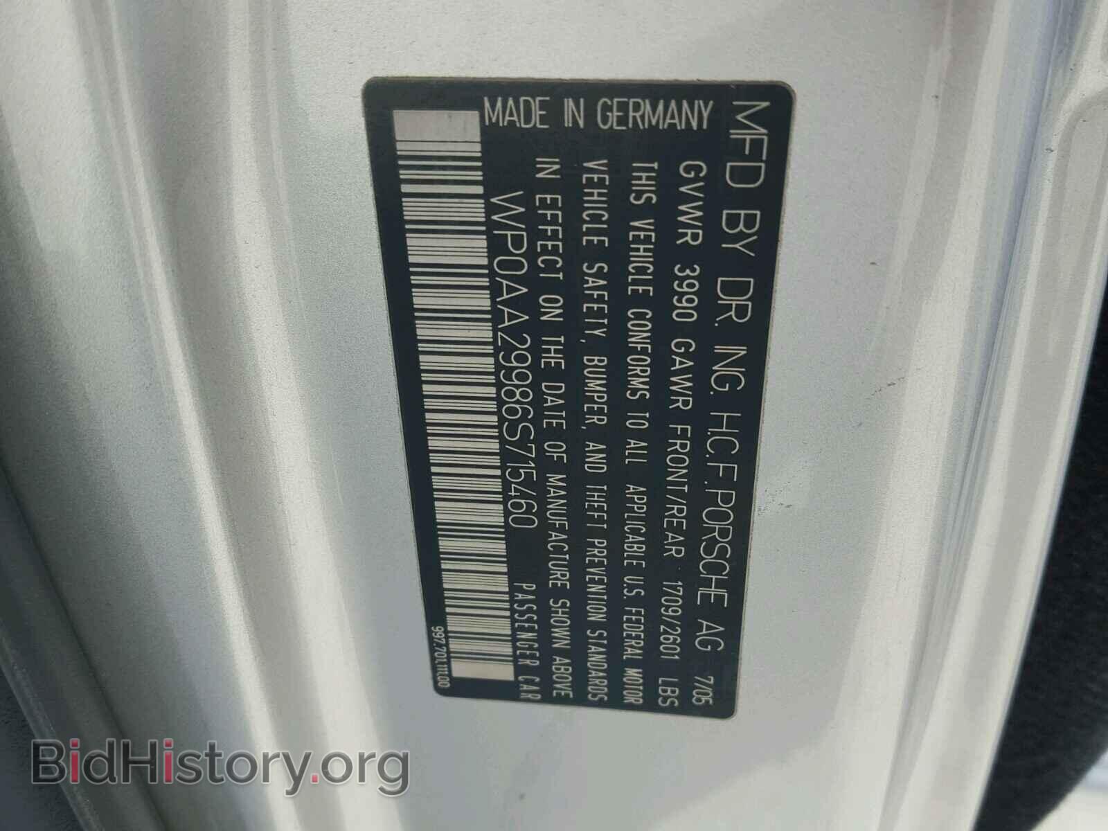 2006 PORSCHE 911 - VIN: WP0AA29986S715460 - Фото 10