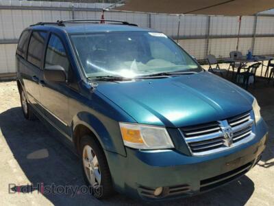 2009 Dodge CARAVAN Grand Cara, blue — VIN 2D8HN54139R654810, Copart