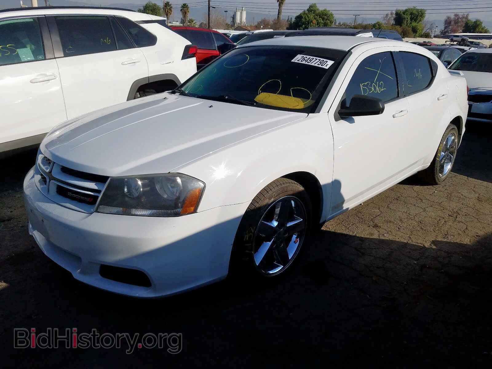 2013 DODGE AVENGER - VIN: 1C3CDZAGXDN768504 - Фото 2