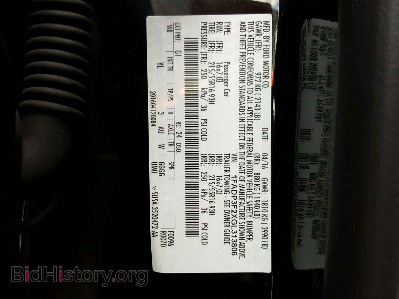 2016 FORD FOCUS - VIN: 1FADP3F2XGL313806 - Photo 10