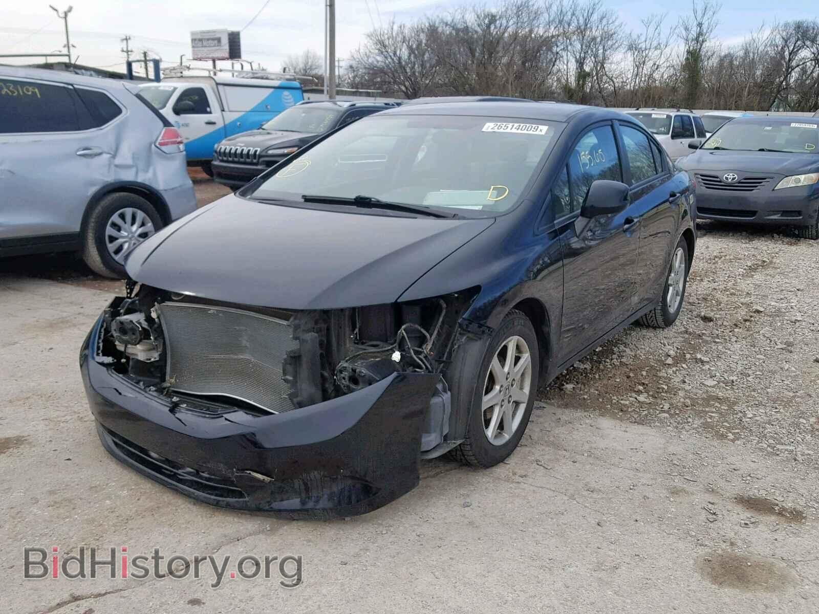 2012 HONDA CIVIC LX - VIN: 2HGFB2F50CH329334 - Фото 2