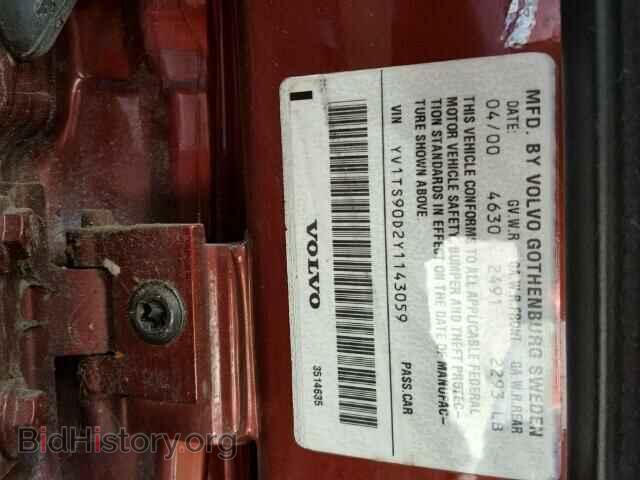 2000 VOLVO S80 - VIN: YV1TS90D2Y1143059 - Фото 10
