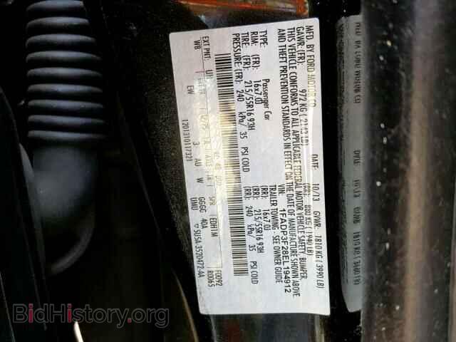 2014 FORD FOCUS - VIN: 1FADP3F28EL194912 - Фото 10