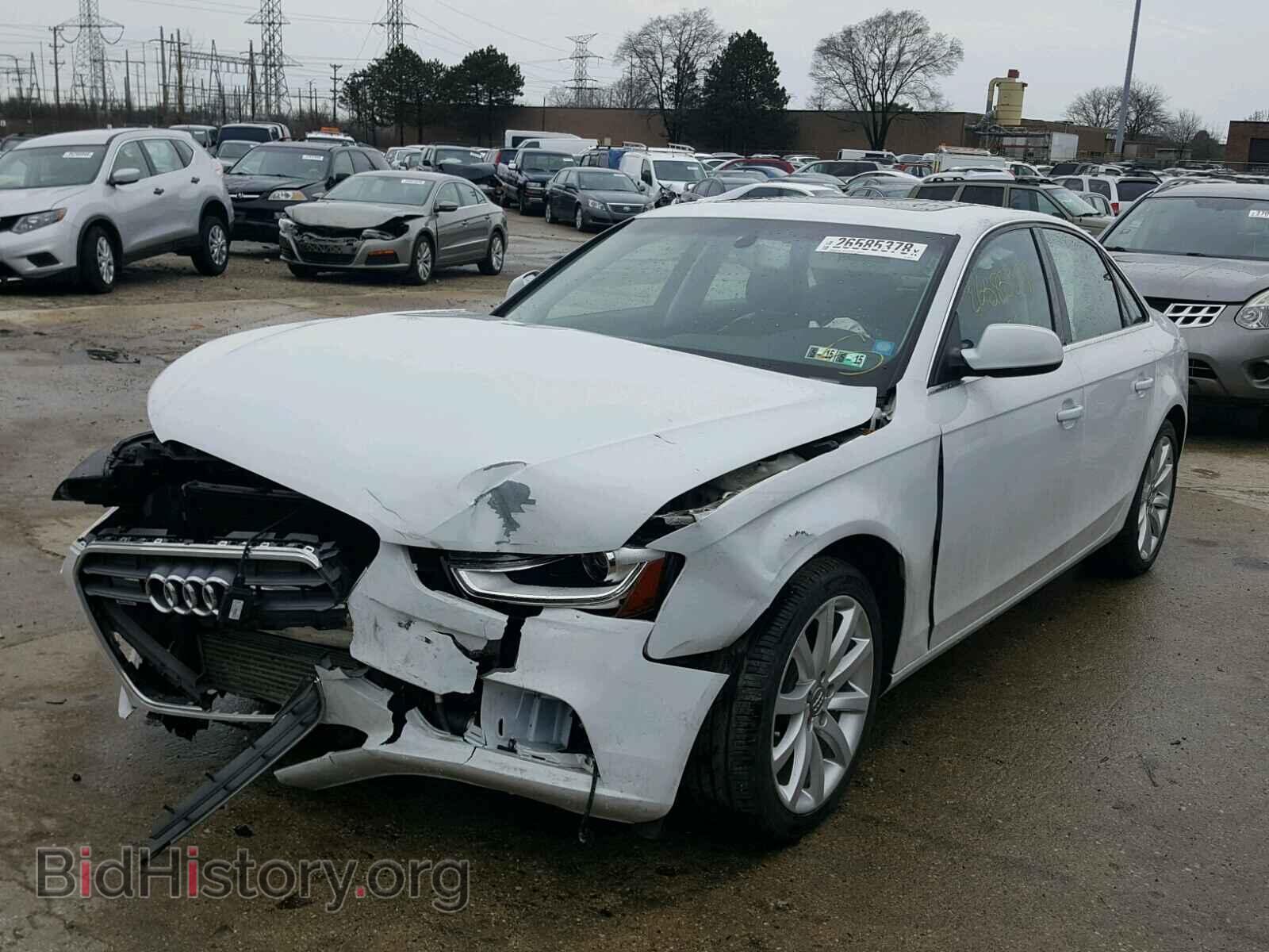 2013 AUDI A4 - VIN: WAUFFAFL0DN022375 - Фото 2