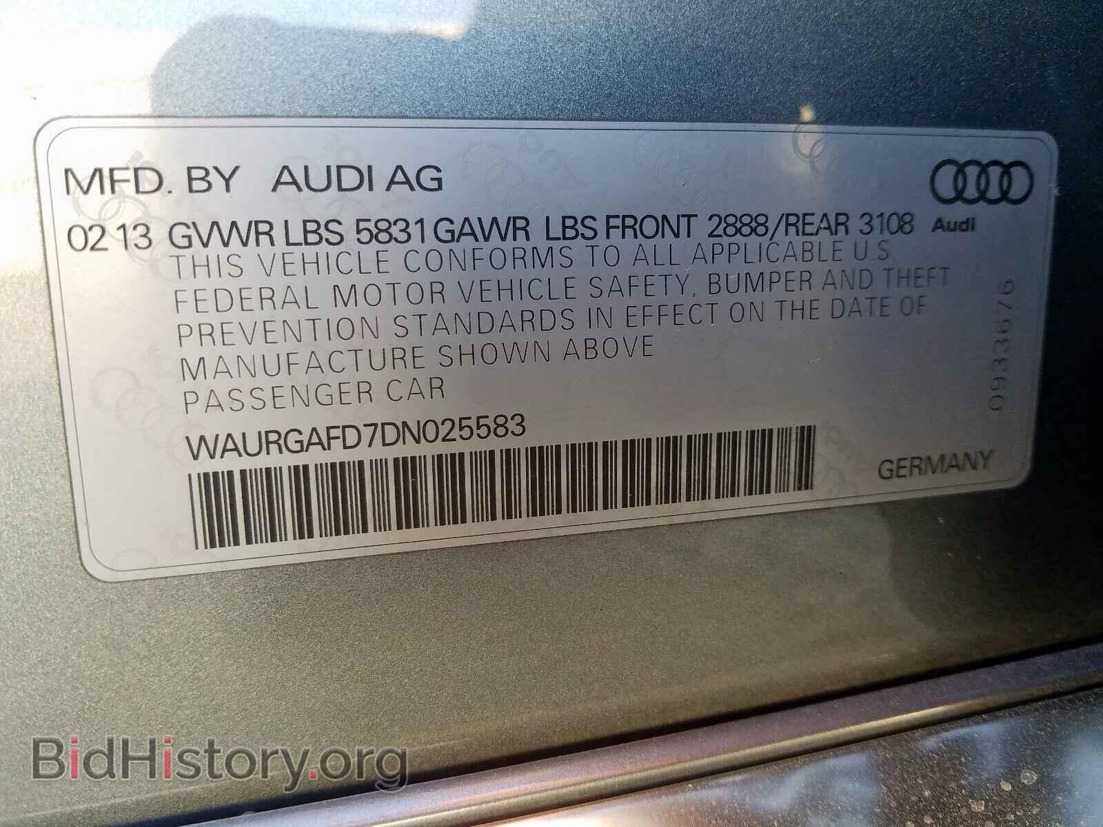 2013 AUDI A8 - VIN: WAURGAFD7DN025583 - Фото 10