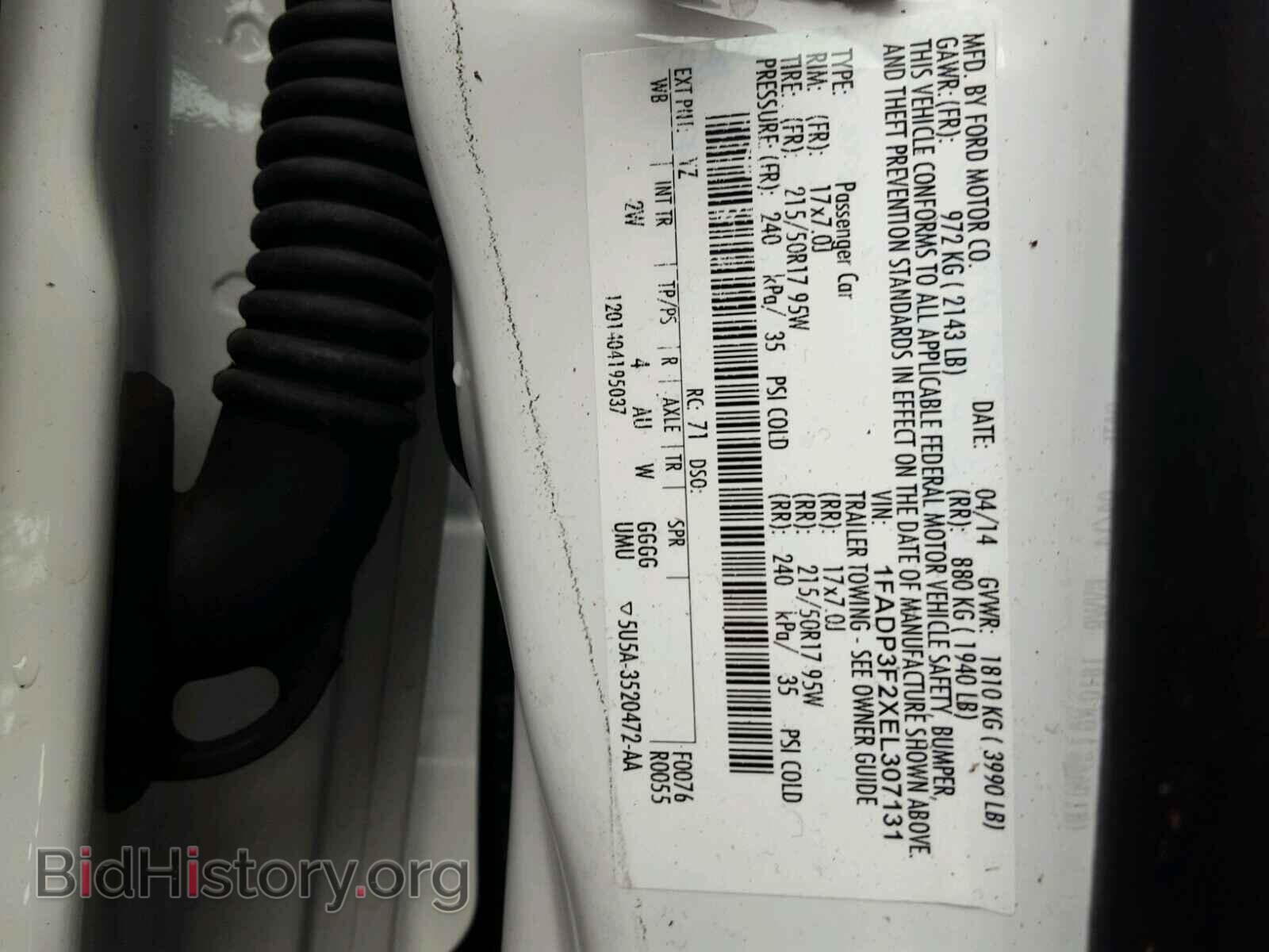 2014 FORD FOCUS - VIN: 1FADP3F2XEL307131 - Photo 10
