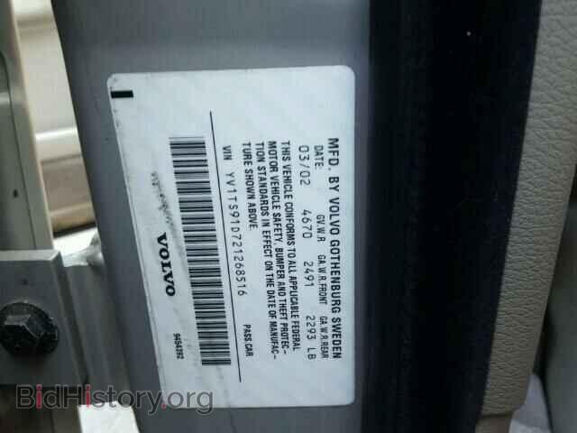 2002 VOLVO S80 - VIN: YV1TS91D721268516 - Фото 10