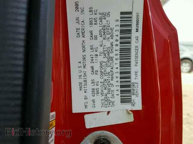 2006 MITSUBISHI ECLIPSE - VIN: 4A3AK34T66E004339 - Photo 10