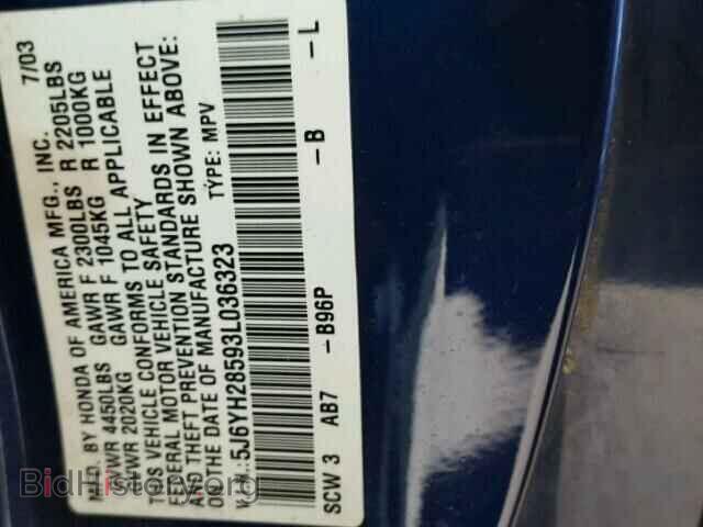 2003 HONDA ELEMENT - VIN: 5J6YH28593L036323 - Фото 10