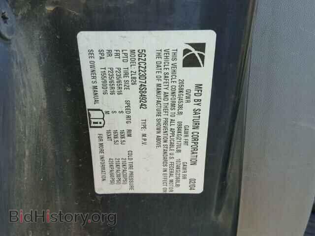 2004 SATURN VUE - VIN: 5GZCZ23D74S849242 - Фото 10