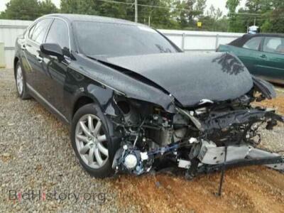 2008 Lexus LS460 LS 460, черный — VIN JTHBL46F785054038, Copart