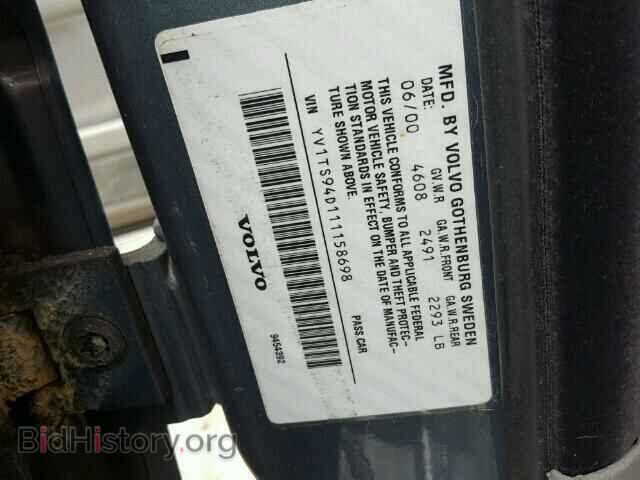 2001 VOLVO S80 - VIN: YV1TS94D111158698 - Photo 10