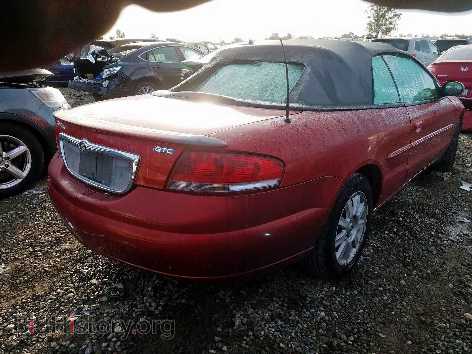 2004 CHRYSLER SEBRING - VIN: 1C3EL75RX4N368678 - Фото 4